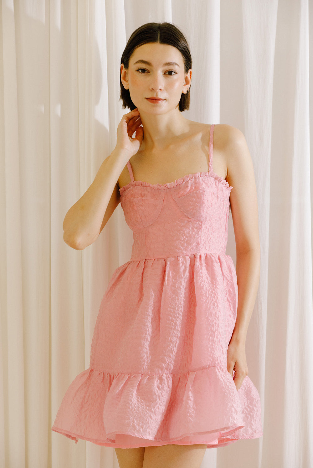 Nora Pink Textured Dress Alternative