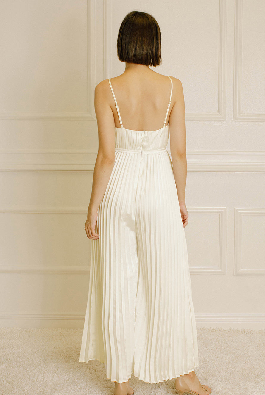 Rachel Pleated Jumpsuit Back