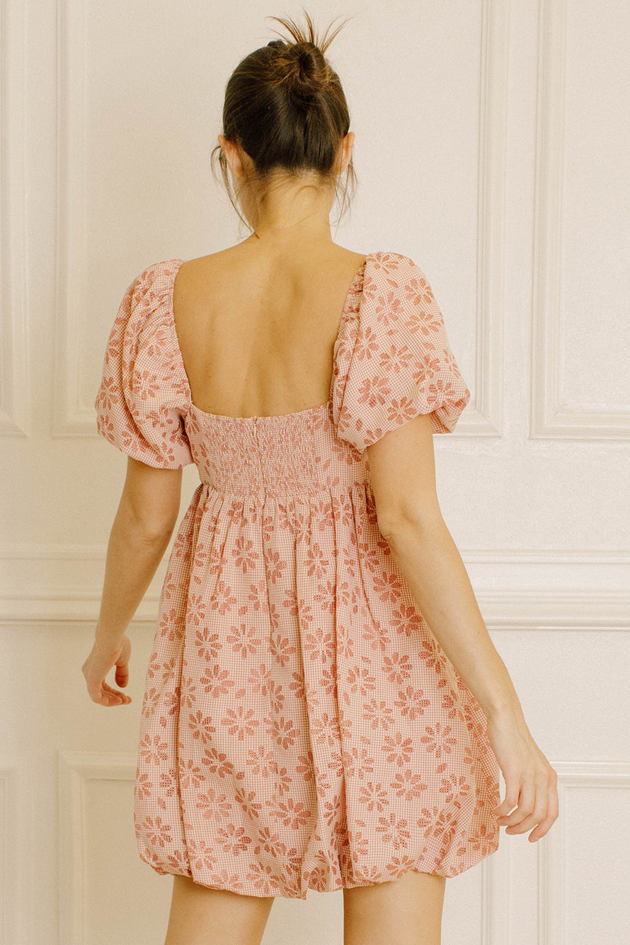 Dayana Daisy Bloom Mini Dress Back