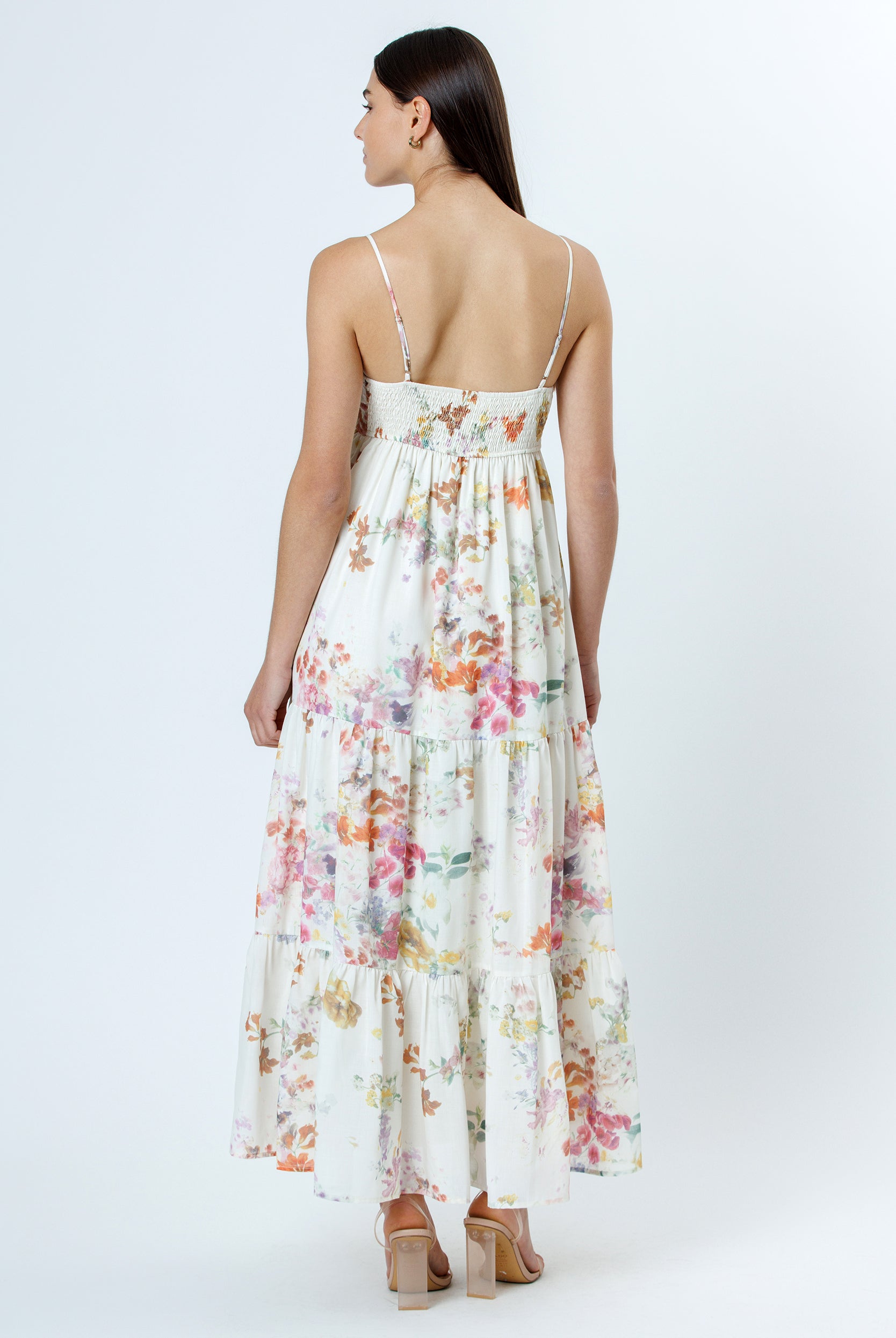 Sweet Summer Floral Bow Maxi Dress Back in Pink