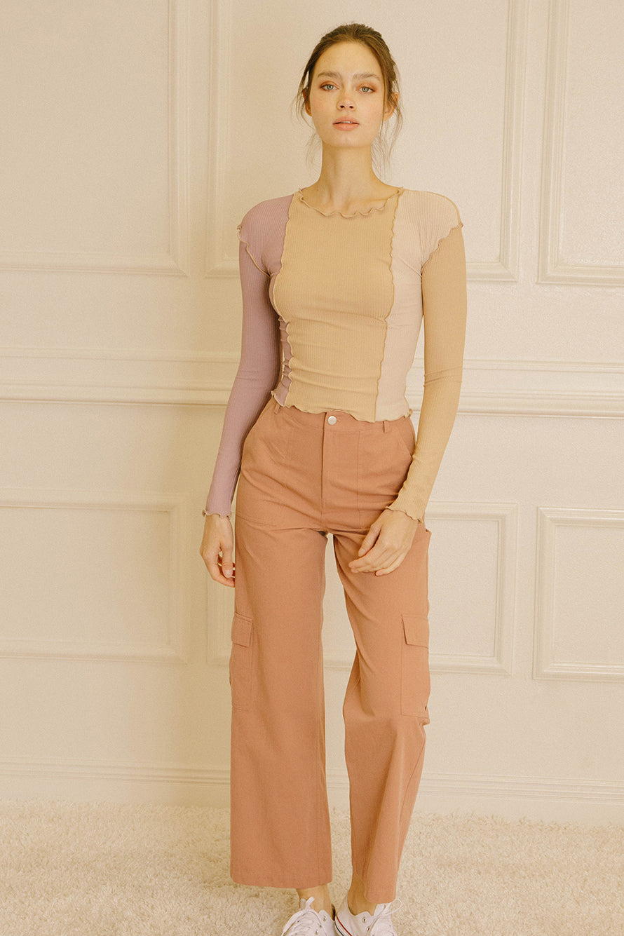 Ellis Colorblock Long Sleeve Top Alternative