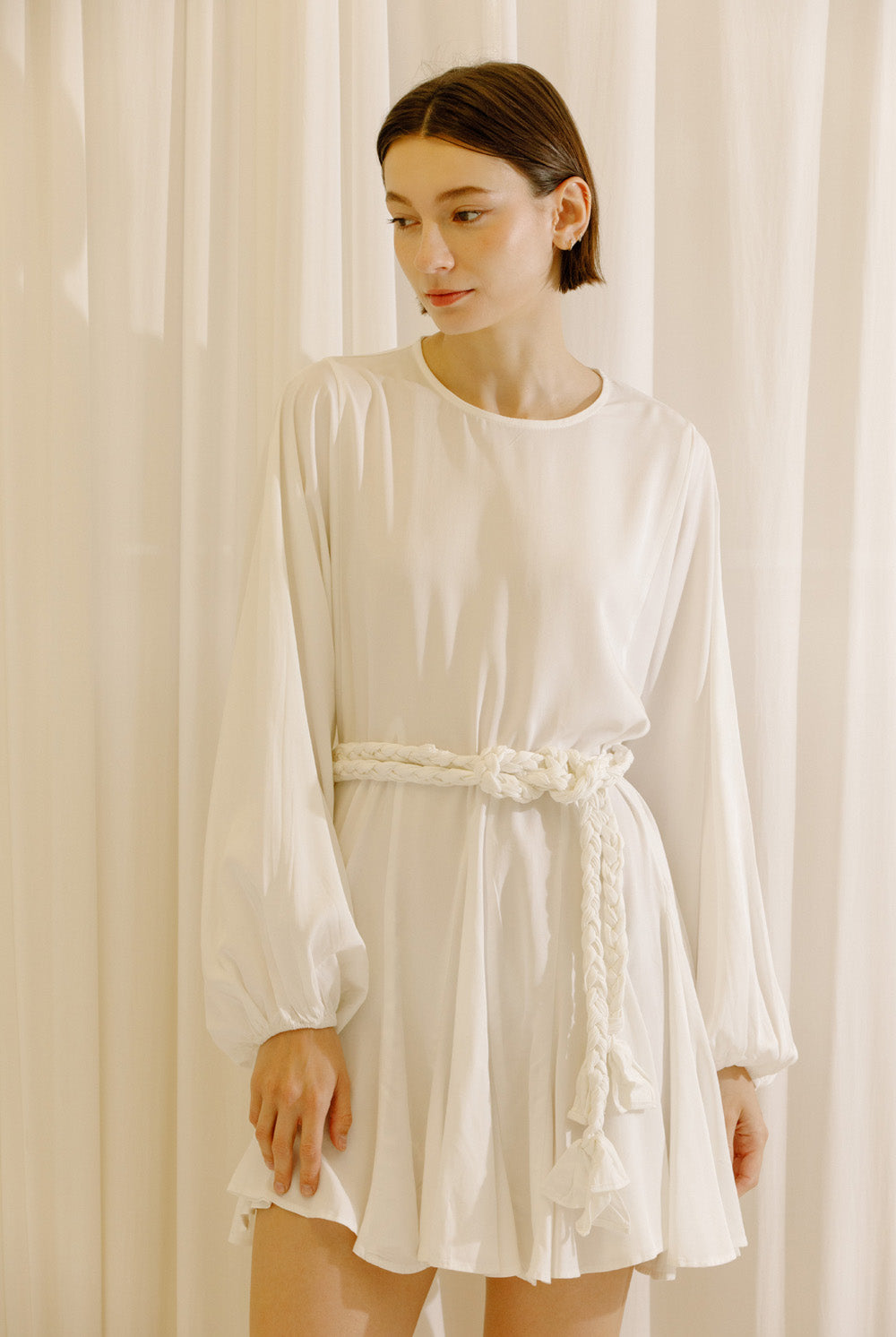 Capri Braided Belt Mini Dress Alternative