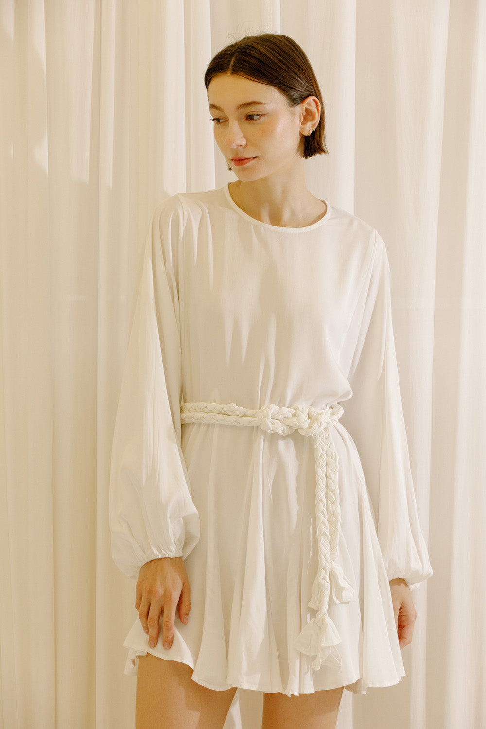 Capri Braided Belt Mini Dress Alternative