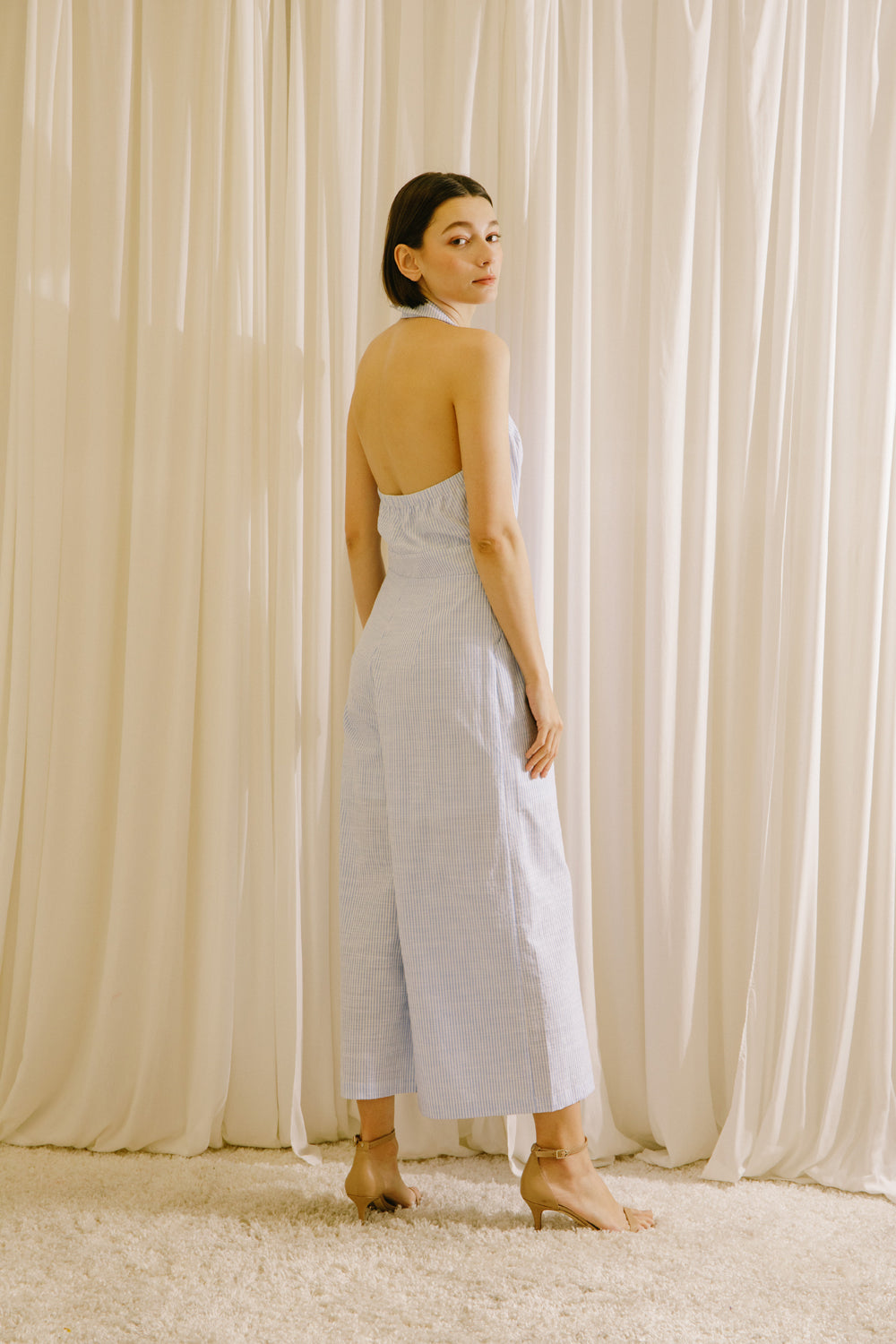 Amari Halter Neck Jumpsuit Back