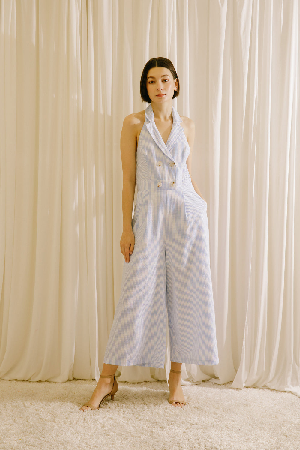 Amari Halter Neck Jumpsuit Front