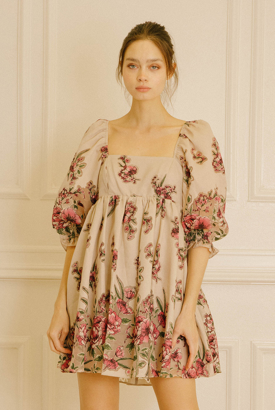 Avery Floral Print Baby Doll Dress Alternative