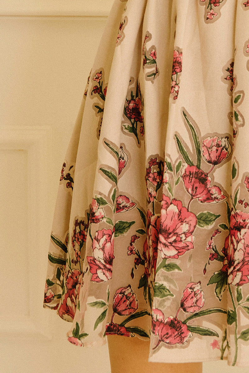 Avery Floral Print Baby Doll Dress Zoom