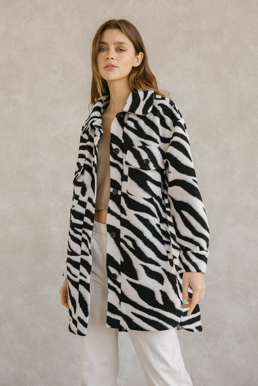 Zebra Print Coat Alternative