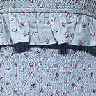 Close-up of a light blue floral pattern
