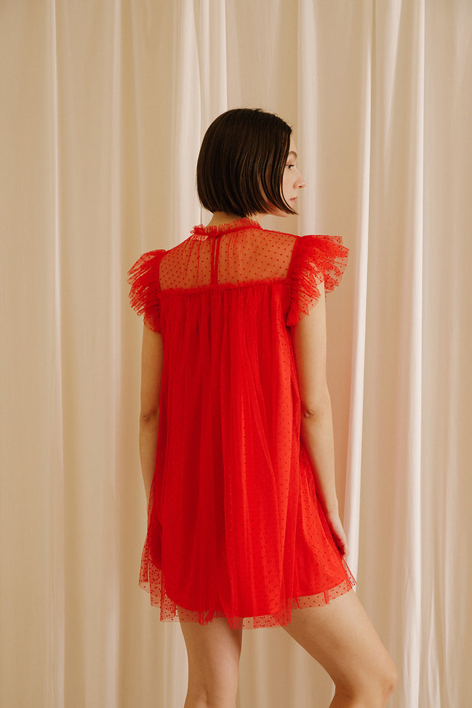 Ruby Red Mini Dress Alternative