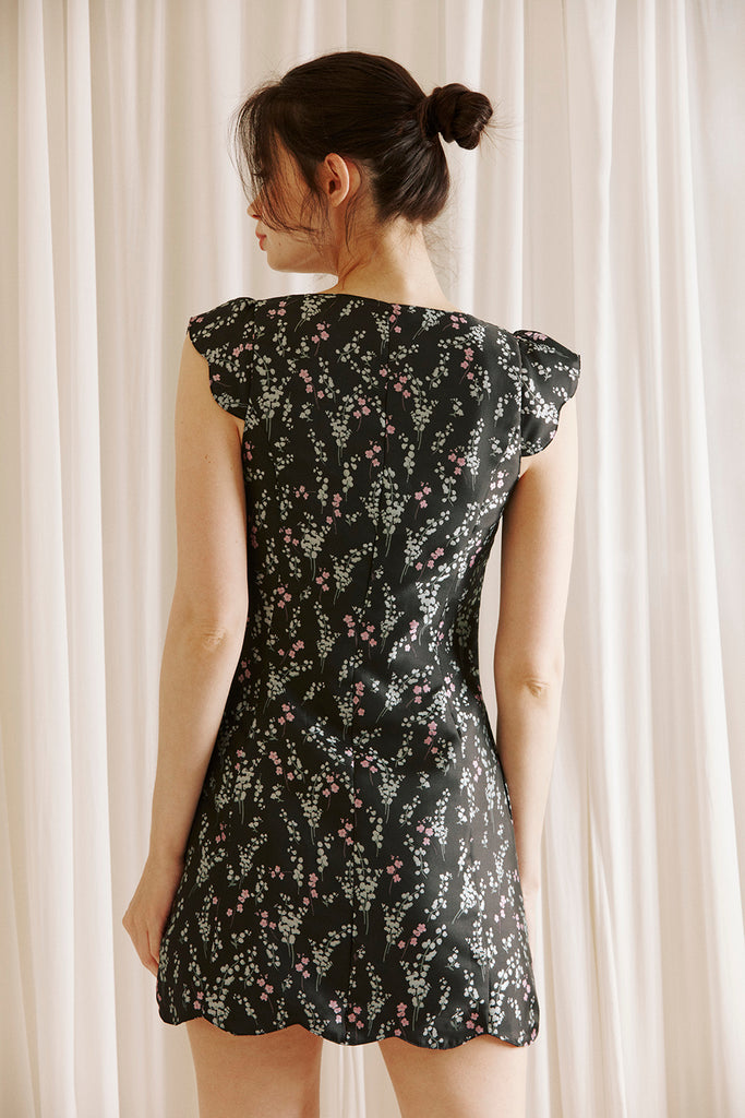 Selena Cherry Blossom Dress Back