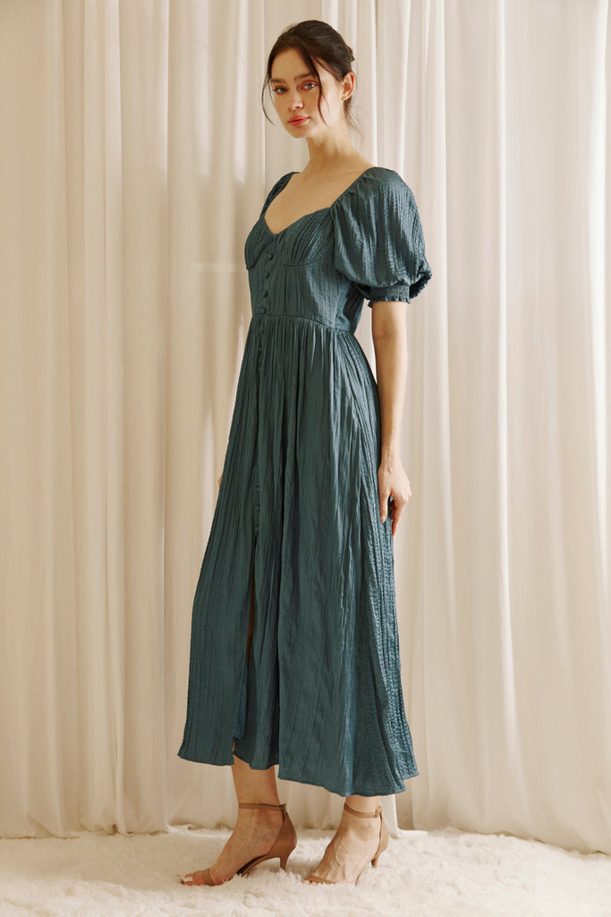 Alana Textured Maxi Dress Side