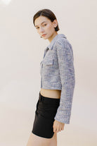 Uma Cropped Tweed Jacket Side