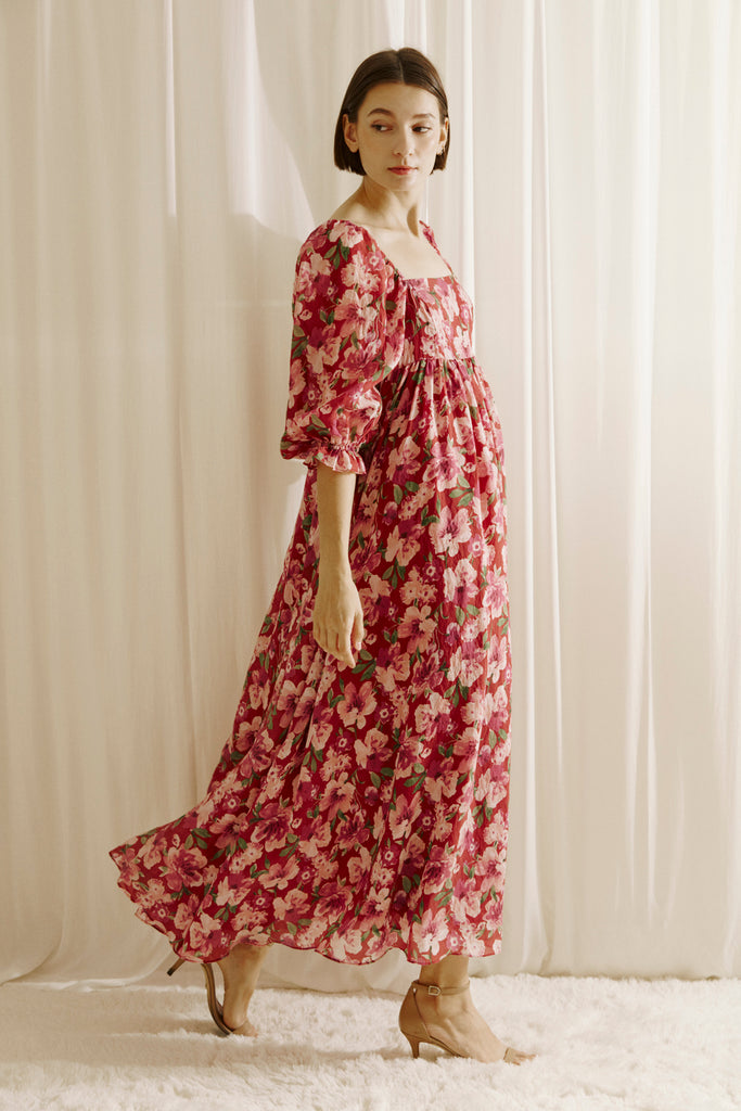 Ines Berry Floral Maxi Dress Alternative