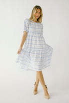 Arleth Plaid Midi Dress Zoom