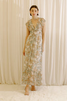 Harper Paisley Print Maxi Dress Front