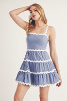 Ariel Tiered Mini Dress Front