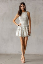 Lettie Ivory Floral Smocked Dress Alternative