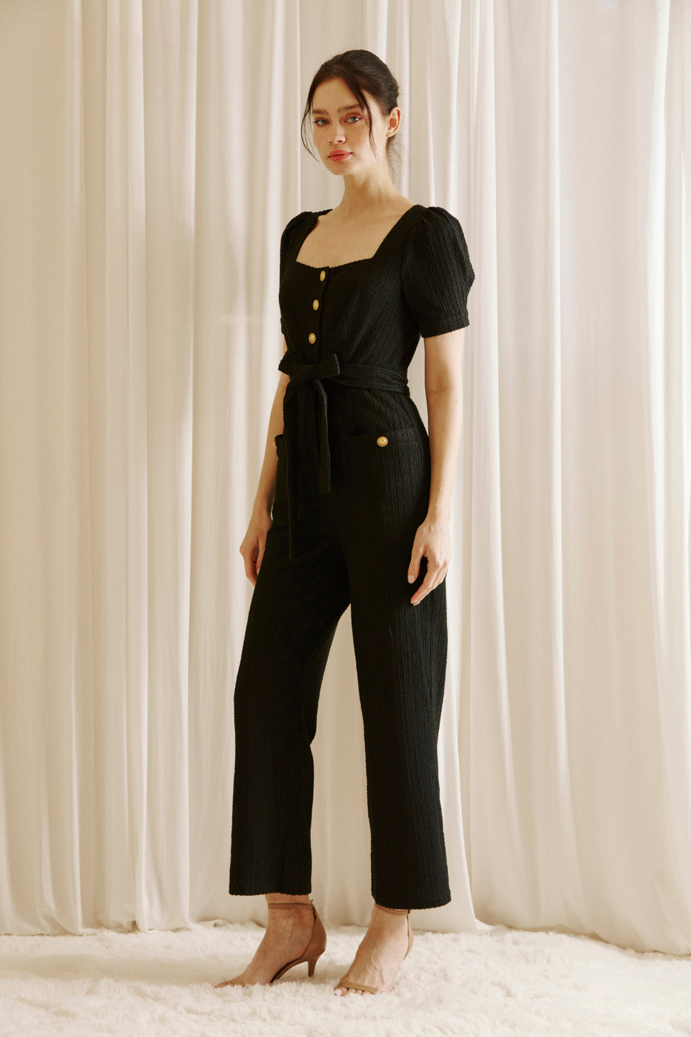 Norma Black Jumpsuit Side