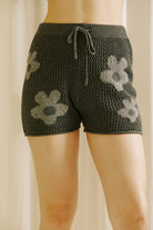 Odette Large Daisy Crochet Shorts Front