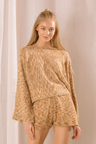 Penelope Sweater Front in Brown