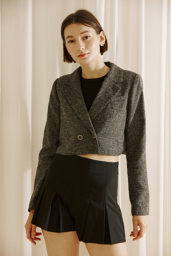 Jules Cropped Blazer Front