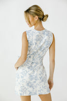 Marlowe Garden Toile Denim Dress Back