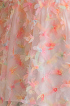 Close-up pink tulle top