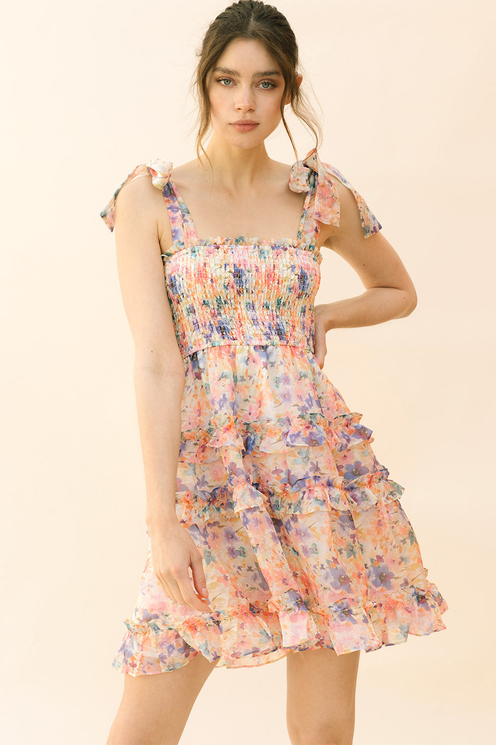 Melody Flower Print Mini Dress – Sweet en Forme