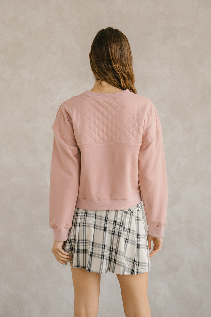 Gianna Quilted Sweatshirt Back