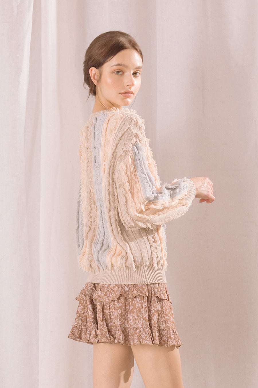 Dakota Fringe Sweater Side