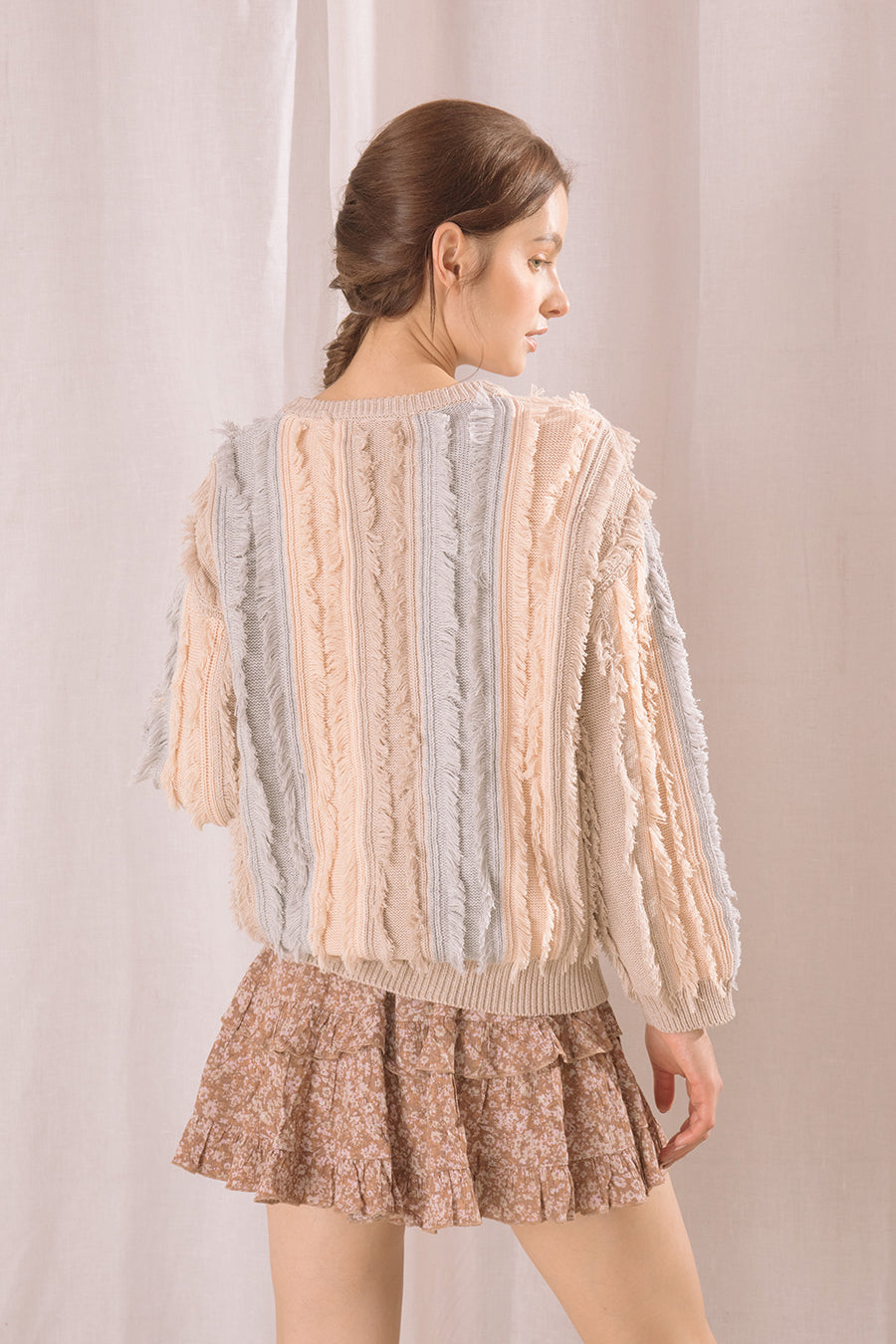 Dakota Fringe Sweater Back